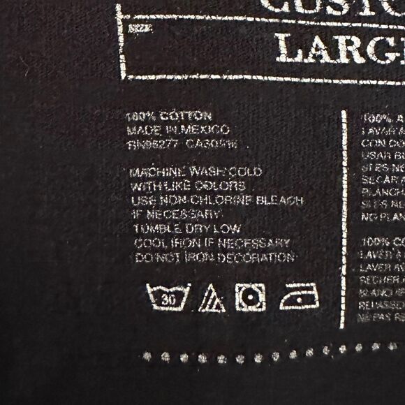 VANS "Off the Wall" Black Men's T-shirt, Large, Pre-owned - Picture 6 of 6